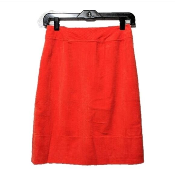 VINTAGE Miss Pat Corduroy A-Line Orange Skirt XS - Picture 6 of 6